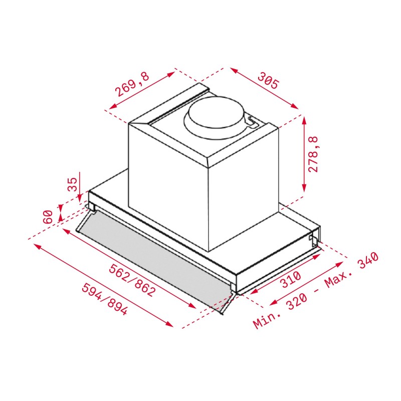 Campana Teka INTEGRA 66750 POS INOX, Int