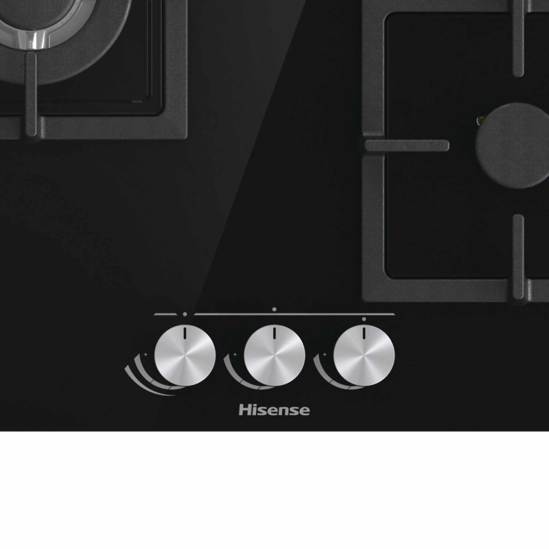Placa Hisense GG633B , Gas, 3 Zonas , Ca