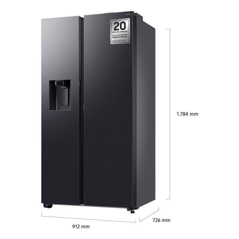 Americano Samsung RS80F64KDFEF, D, 640 L