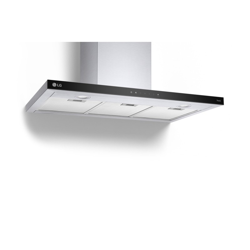 Campana LG HCEZ3626S, 90 cm, Cristal Neg