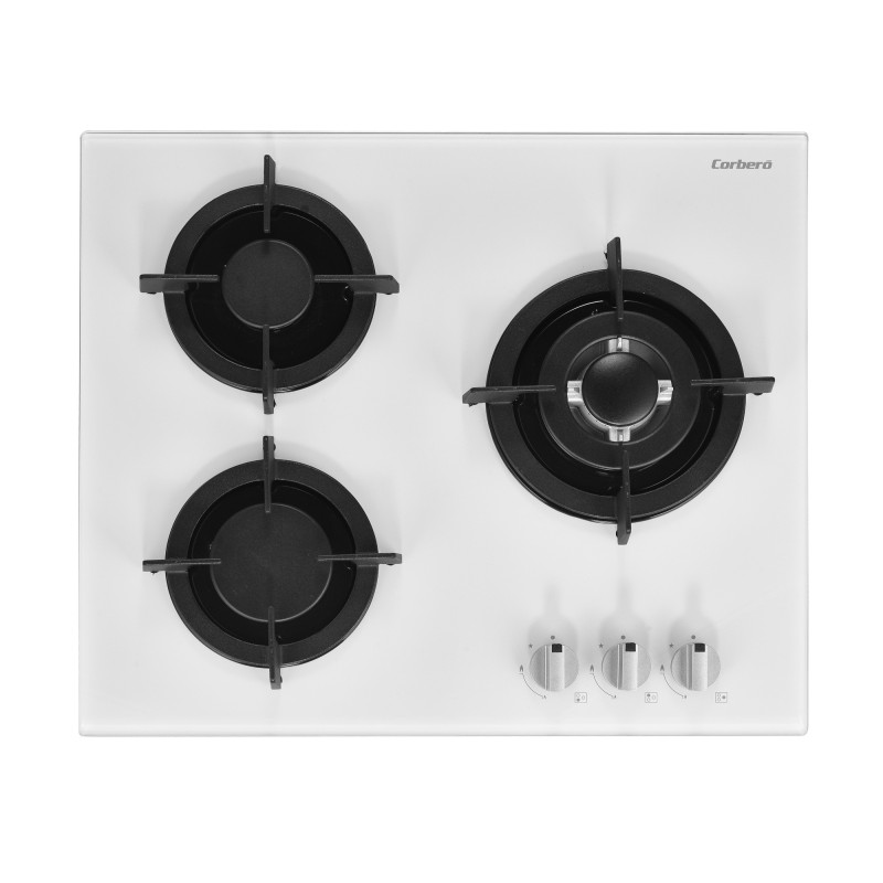 Placa Corbero CPCGY2313W, Cristal Gas Po