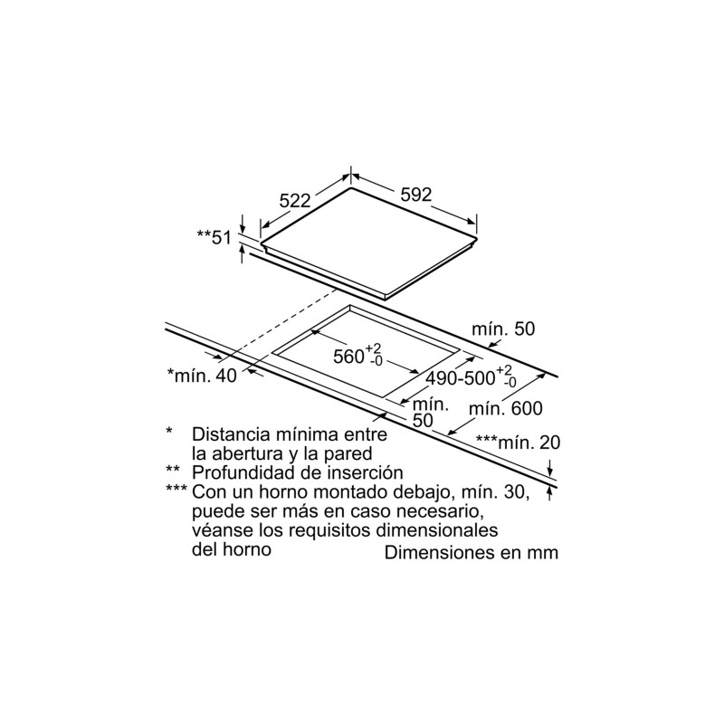 Induccion Balay 3EB965LR, 60 cm., 3 zona