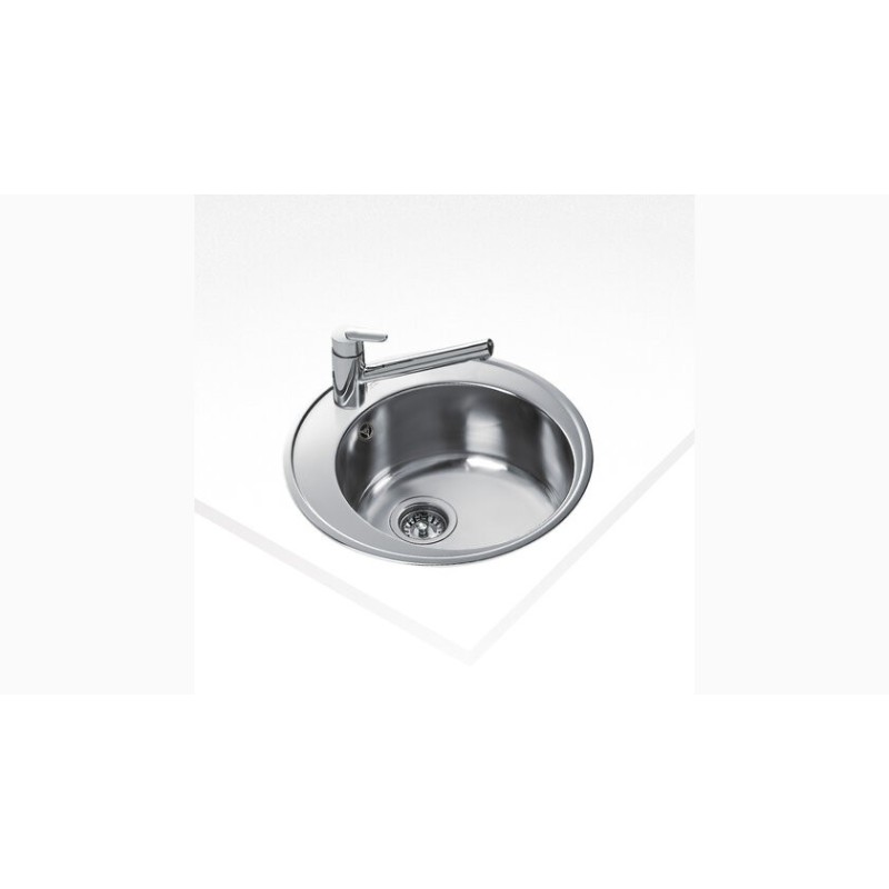 Fregadero Teka CENTROVAL , inox redondo 