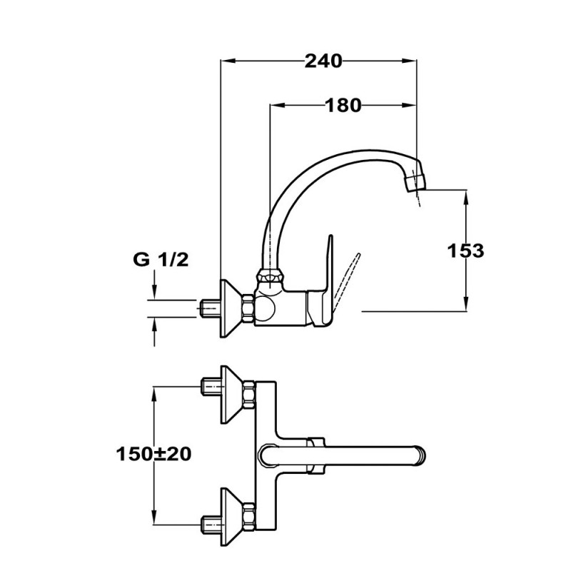 Grifo Teka IN 024 CROMO, fregadero tipo 