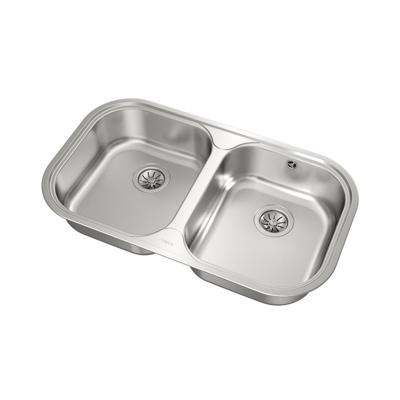 Fregadero Teka STYLO 2C, inox 2 cubetas,