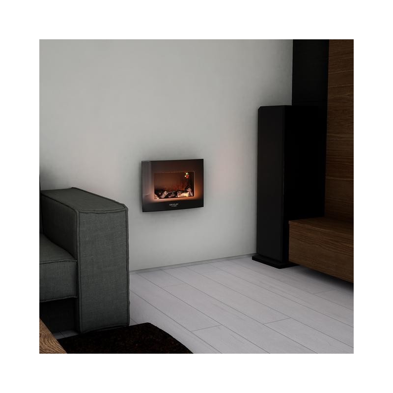 Chimenea electrica Cecotec decorativa de pared Res