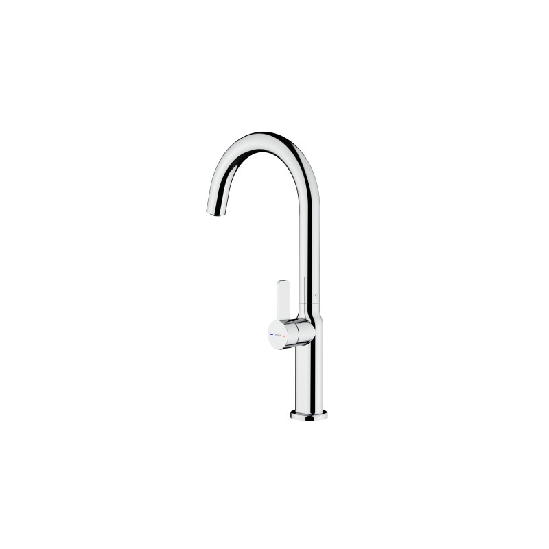 Grifo Teka OVAL 915 CROMO, Caño alto gir
