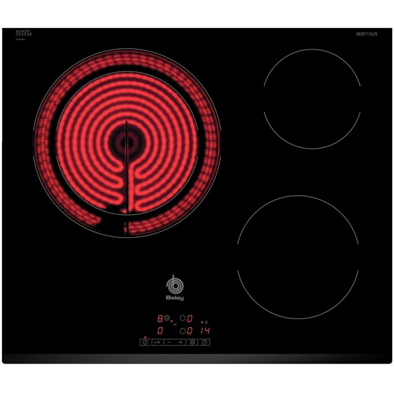 Vitro Balay 3EB715LR, 60 cm., 3 zonas, N