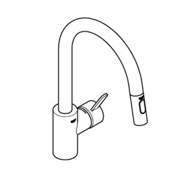 Grifo Grohe EUROSMART COSMO EXTRAIBLE