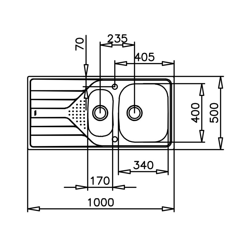 Fregadero Teka UNIVERSE 60 T-XP 1½C 1E R