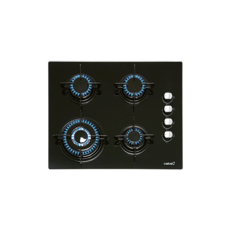 Placa Cata CI-631 BK, 4 quemadores de ga