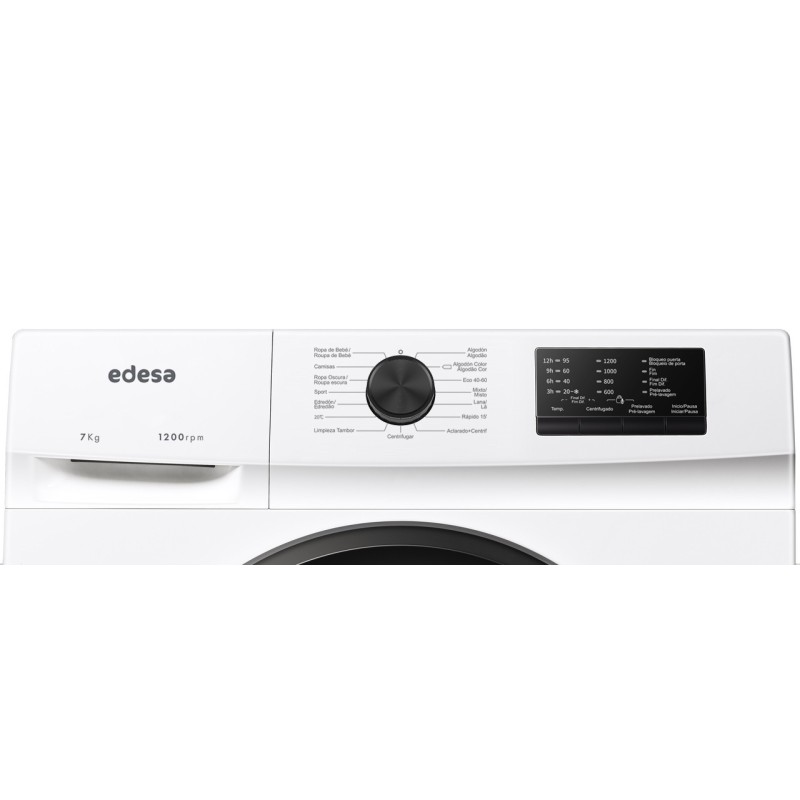Lavadora Edesa EWF7201WH, carga frontal.