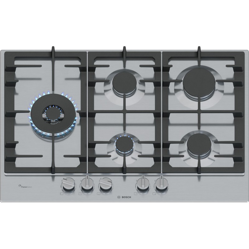 Placa Bosch PCS7A5I90, Gas, 75 cm., 5 qu