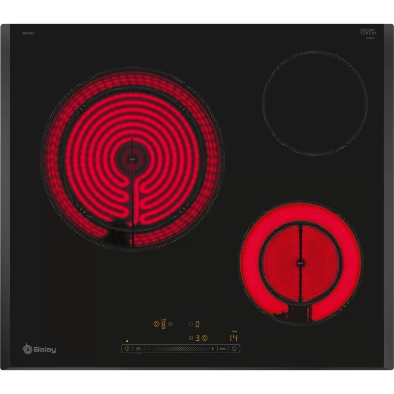 Vitro Balay 3EB765LQ, 60 cm., 3 zonas, N