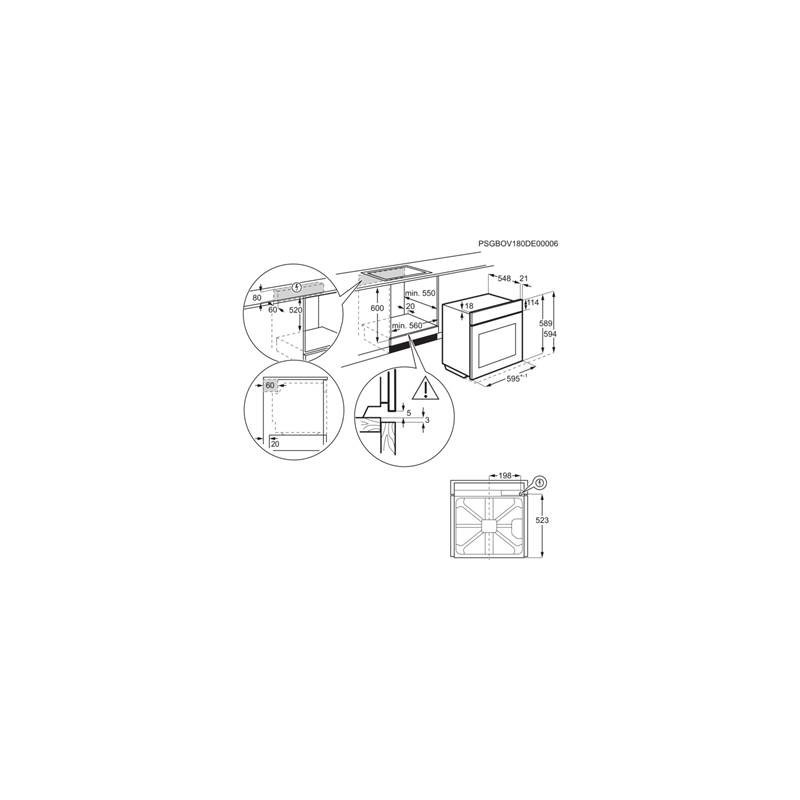 Horno Electrolux EOF3H54X,  SurroundCook
