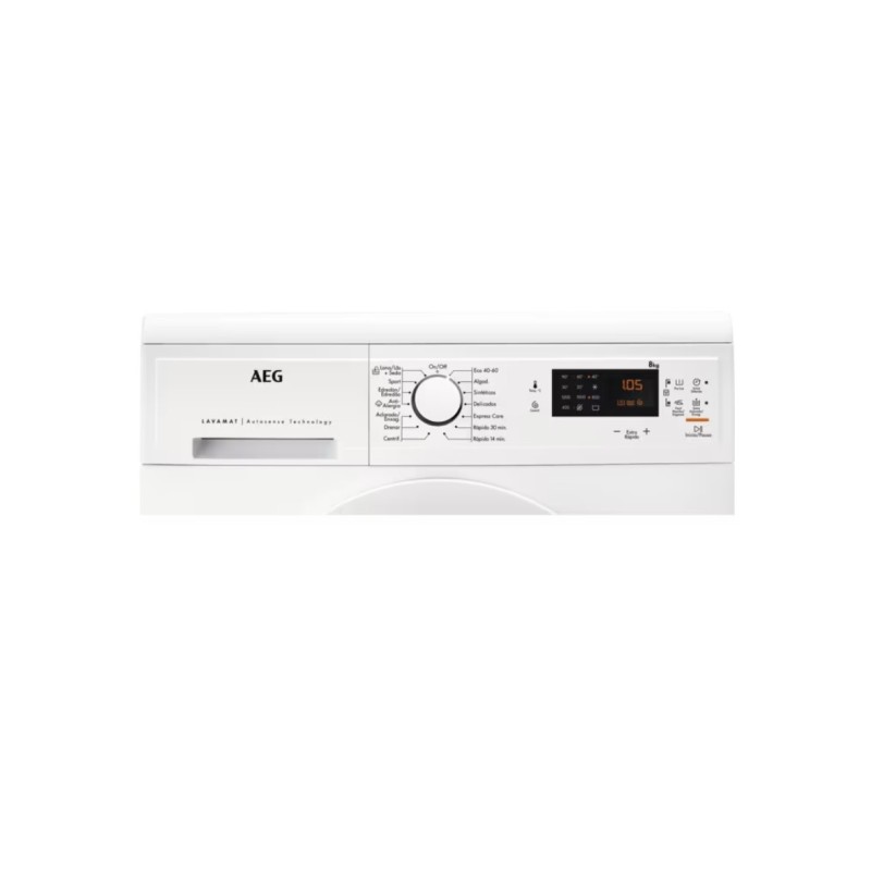 Lavadora AEG LFA5I82WRE, ProSense, 8kg, 