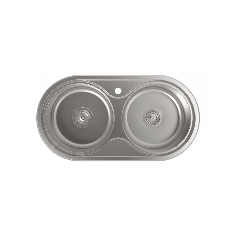 CATA R-2 AG Lavabo sobre-encimera Círculo Acero inoxidable