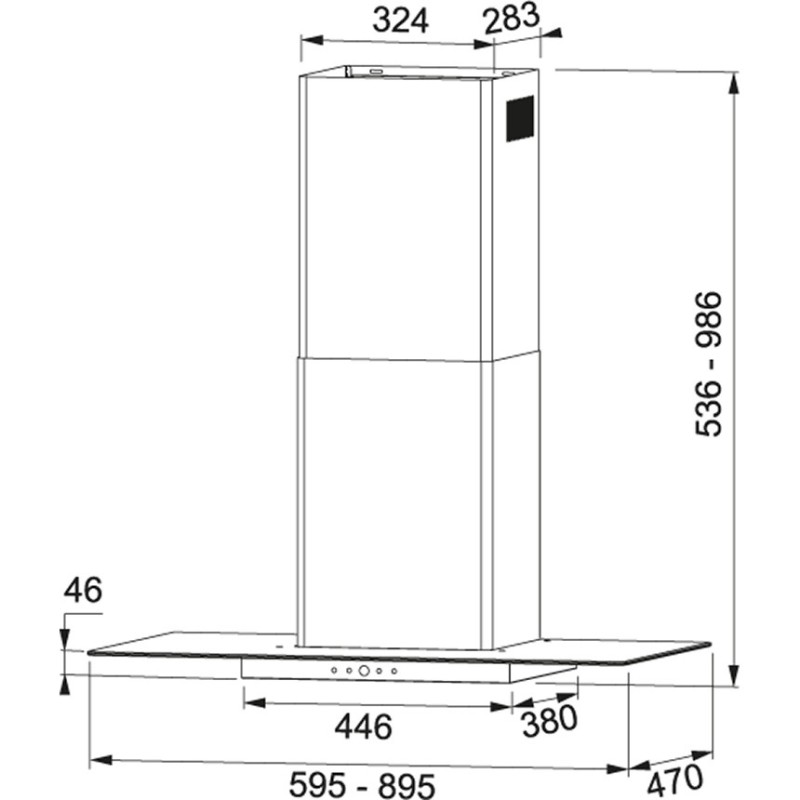 Mepamsa Cristalo 60 De pared Acero inoxidable 580 m³ h A