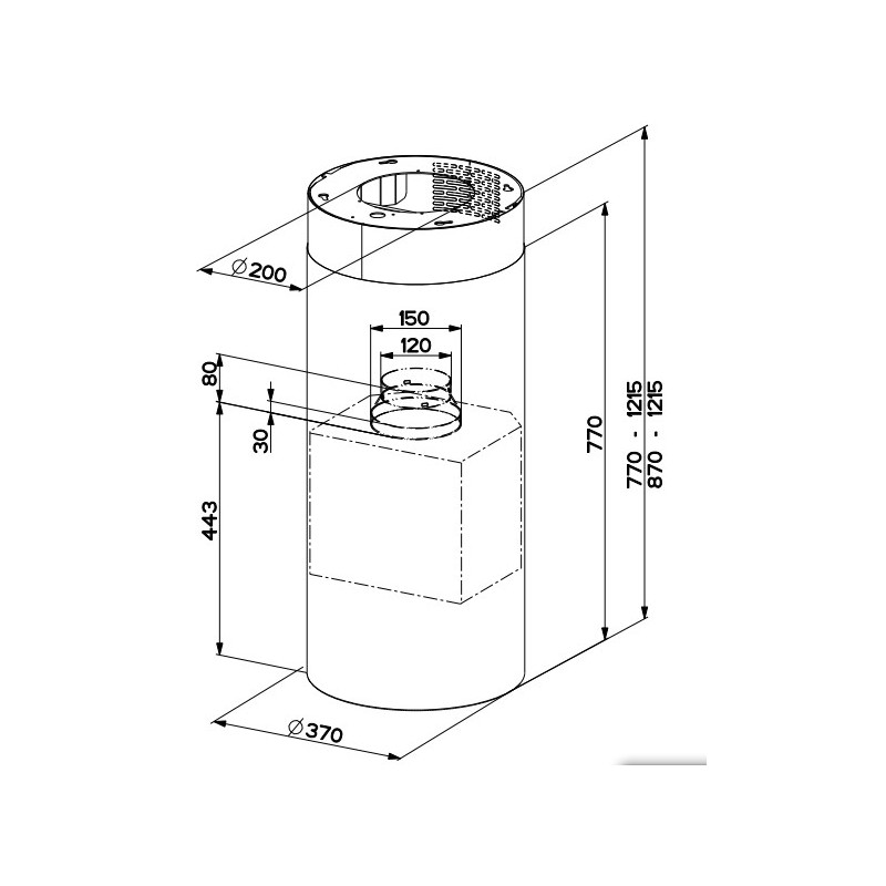Mepamsa Cylindra Isla Pro Blanco 750 m³ h C