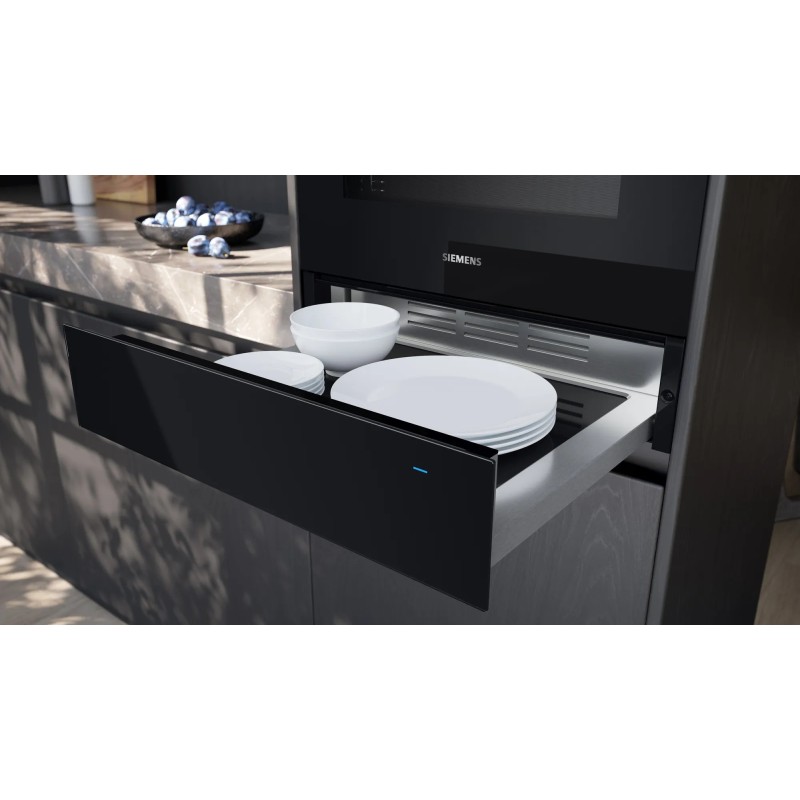 Siemens iQ700 BI710C1B1 cabinete de calefacción 20 L 12 cubiertos 820 W Acero inoxidable