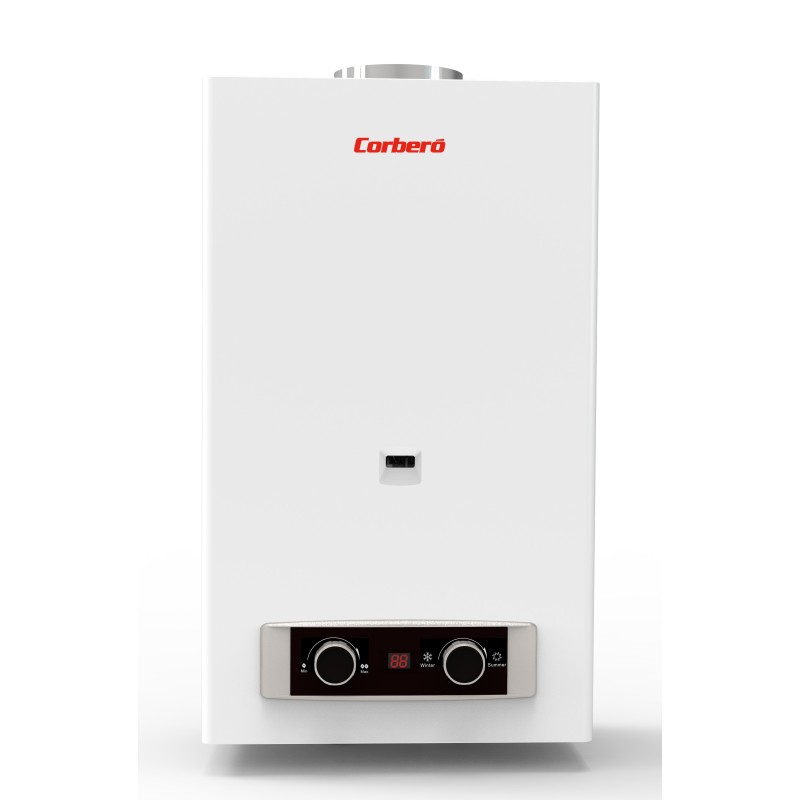 Calentador Corbero CCATP10GNNOX,  Capacidad 10 L.o