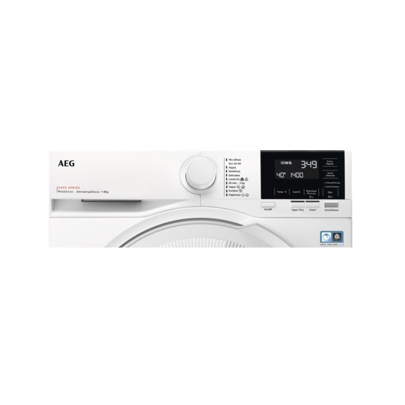 AEG Series 6000 LFR7184N2V lavadora Carga frontal 8 kg 1400 RPM Blanco