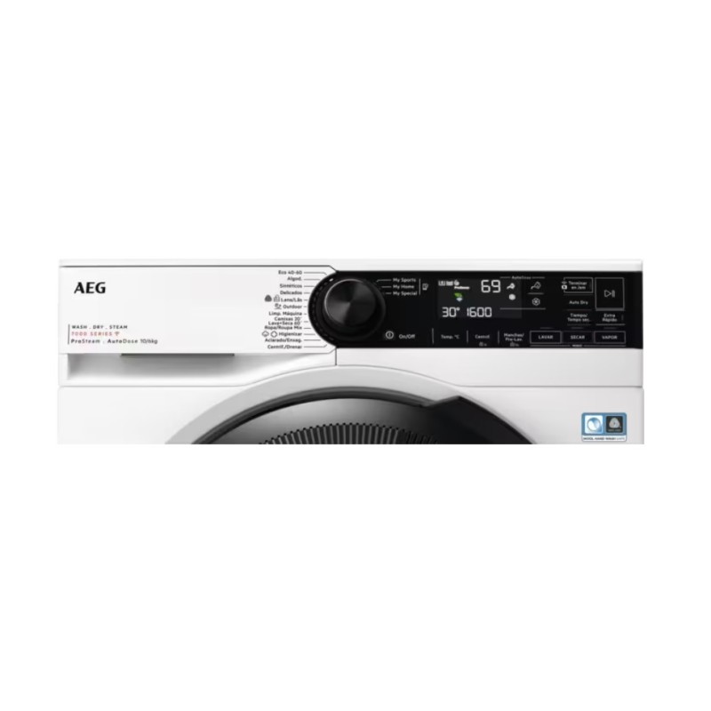 AEG Series 7000 LWR7316O4Q lavadora-secadora Independiente Carga frontal Blanco D