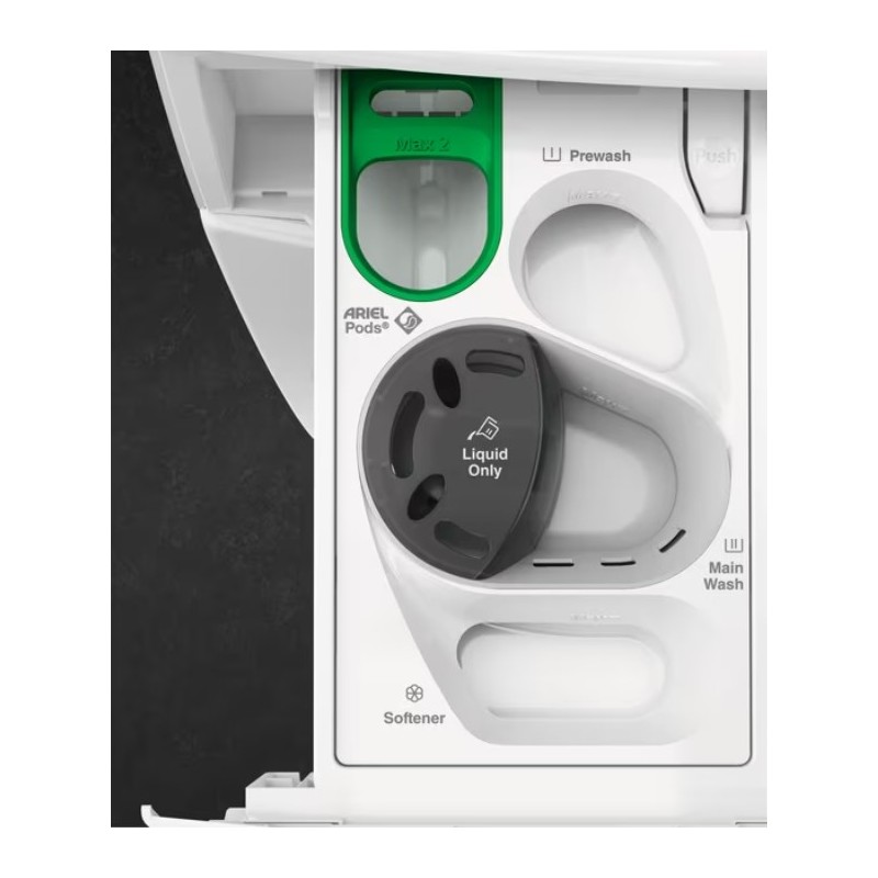 AEG Series 7000 LWR7316V6O lavadora-secadora Independiente Carga frontal Negro D