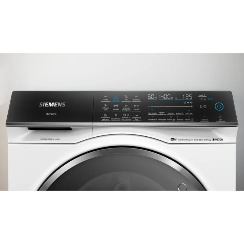 Siemens iQ700 WN54C2A0ES lavadora-secadora Independiente Carga frontal Blanco D