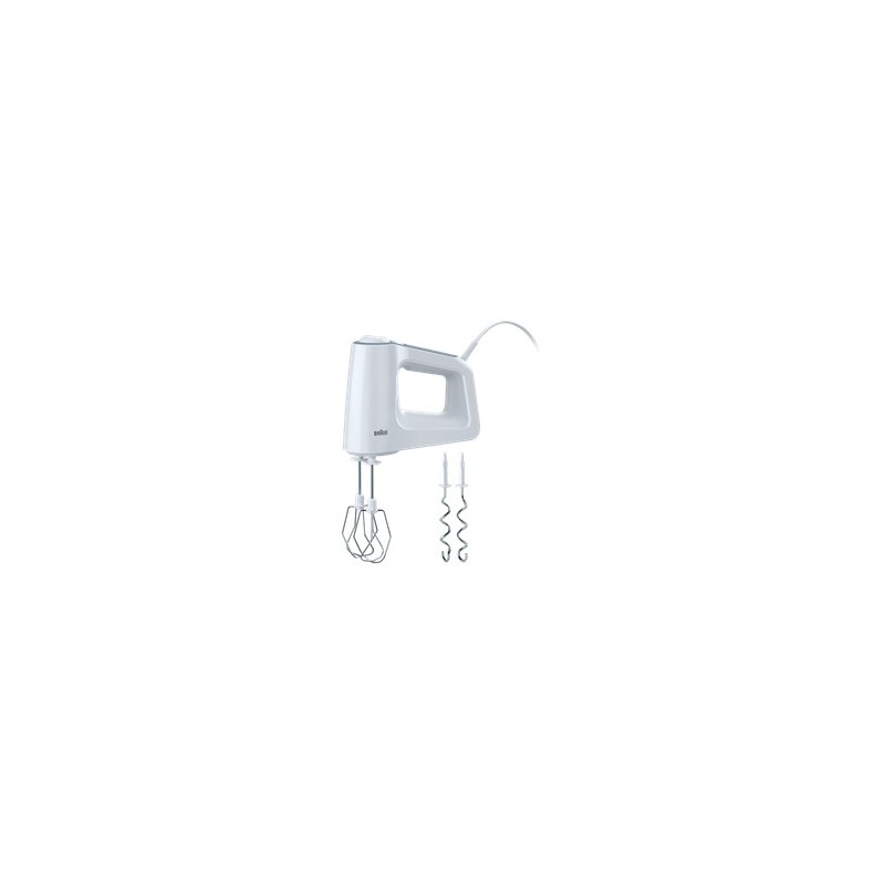 Batidora amasadora Braun HM3100WH, 500 watios, 5 .