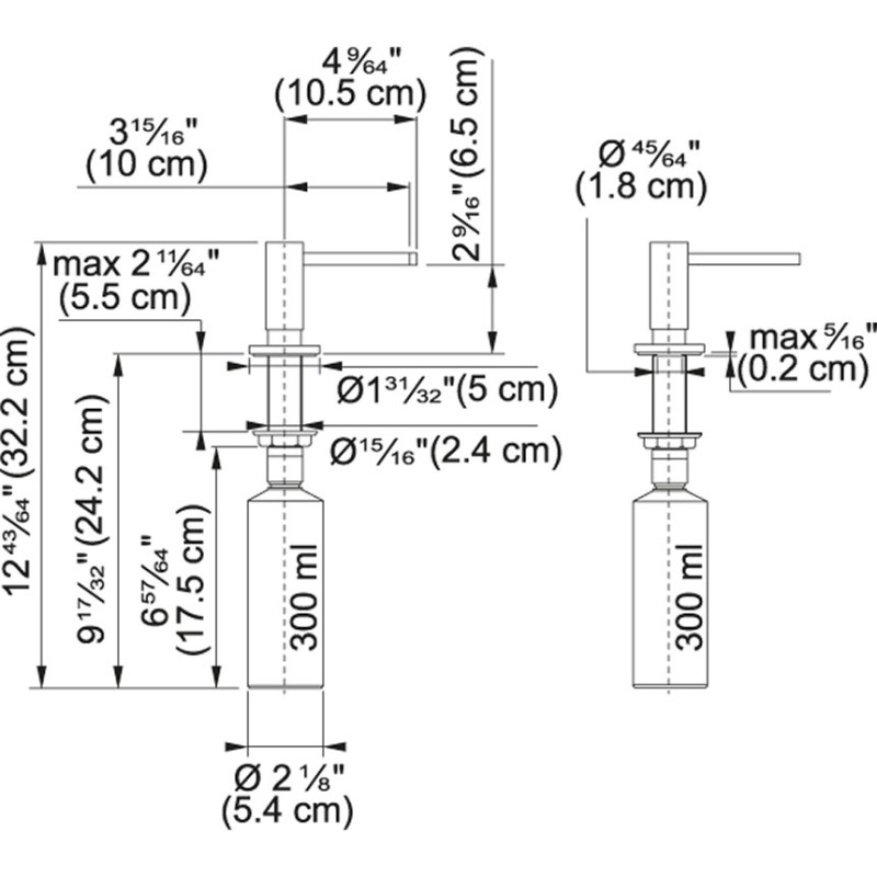 Acc. Franke  ACTIVE CROMADO , Dispensado