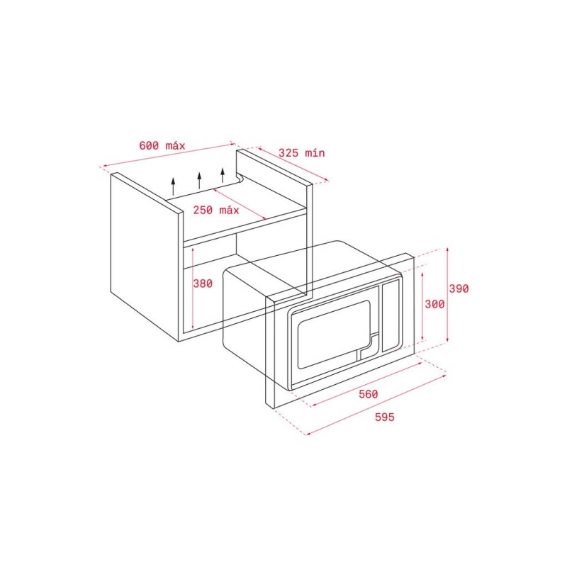 Teka ML 8200 BIS Blanco Microondas con grill Integrado 20 L 700 W