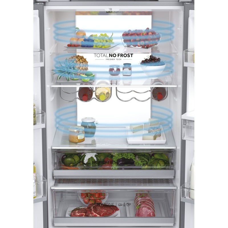 Combi Haier HFW7720EWMP, French Door, 2m