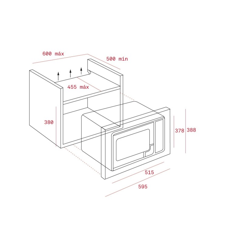 Microondas Teka MWE 255 FI INOX, 25 litr