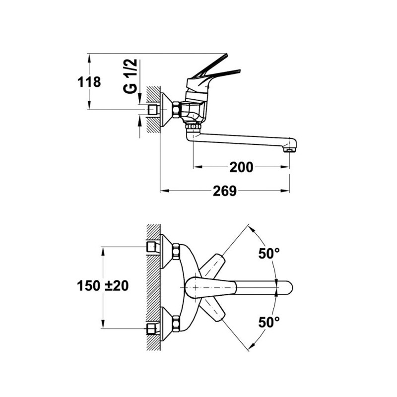 Grifo Teka MTP 025 CROMO,  fregadero tip