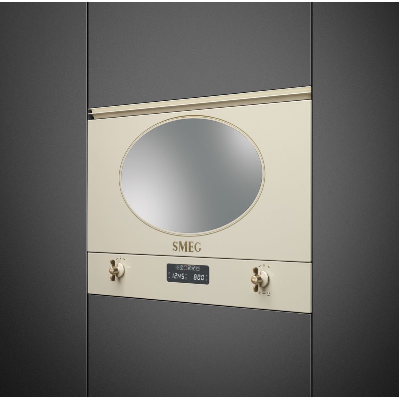 Microondas Smeg MP822PO, Colonial, integ