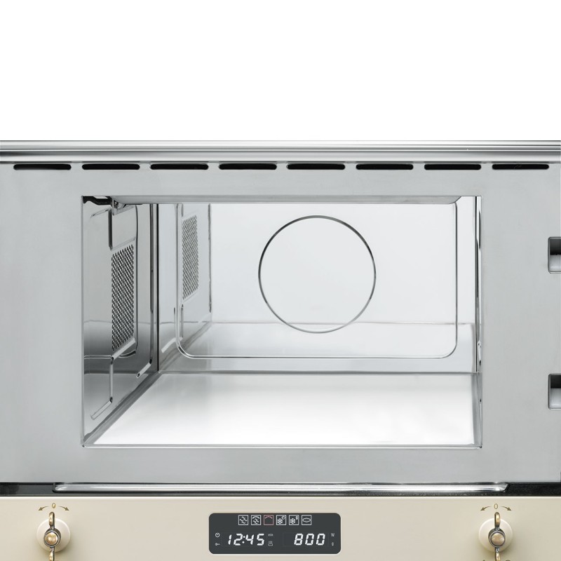Microondas Smeg MP822PO, Colonial, integ
