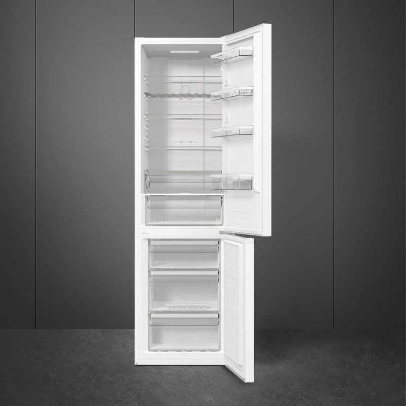 Combi Smeg FC20WDNE, 200 cm alto, color blanco, L,