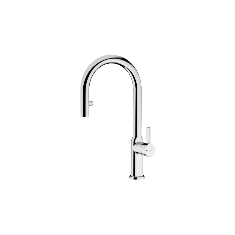 Grifo Teka OVAL 9382 CROMO, Caño alto gi