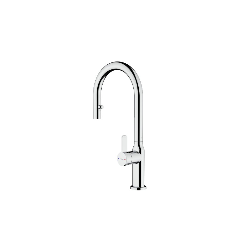 Grifo Teka OVAL 9382 CROMO, Caño alto gi