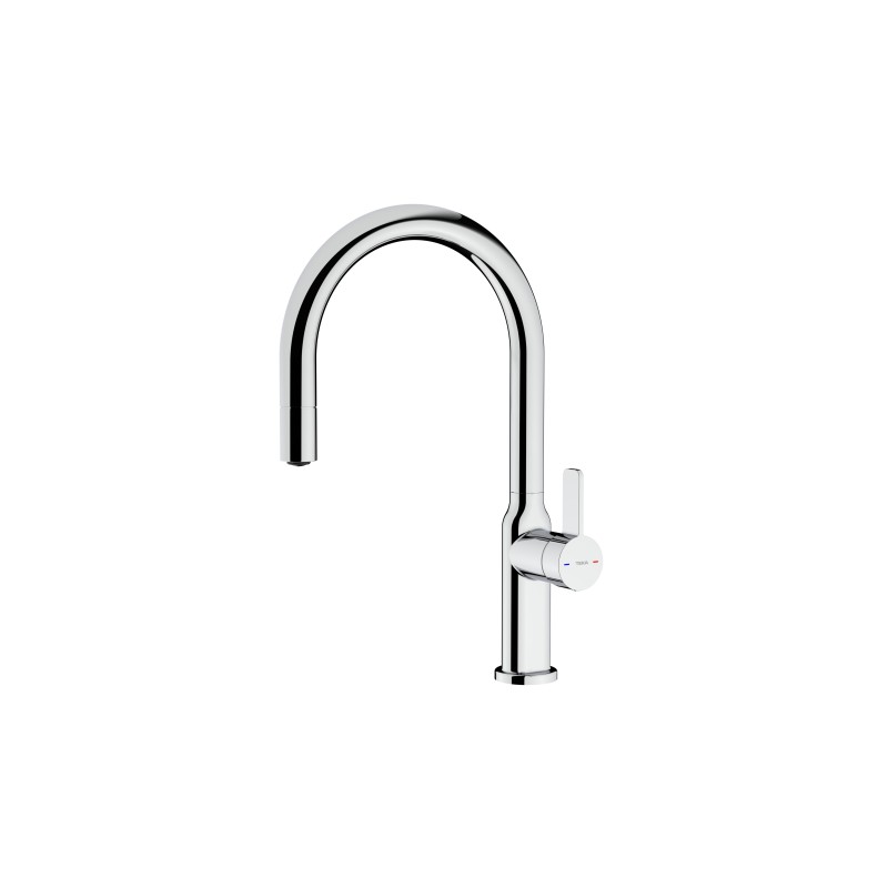 Grifo Teka OVAL 9381 CROMO, Caño alto gi