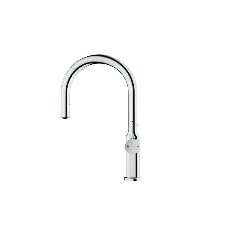 Grifo Teka OVAL 9381 CROMO, Caño alto gi