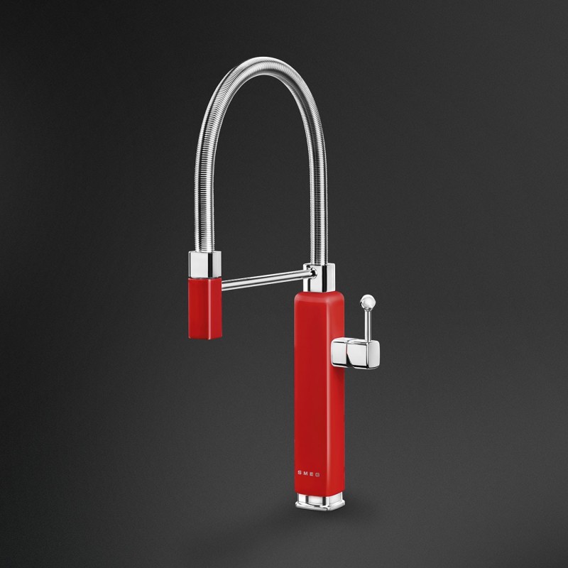 Grifo Smeg MDF50RD, para fregadero, colo