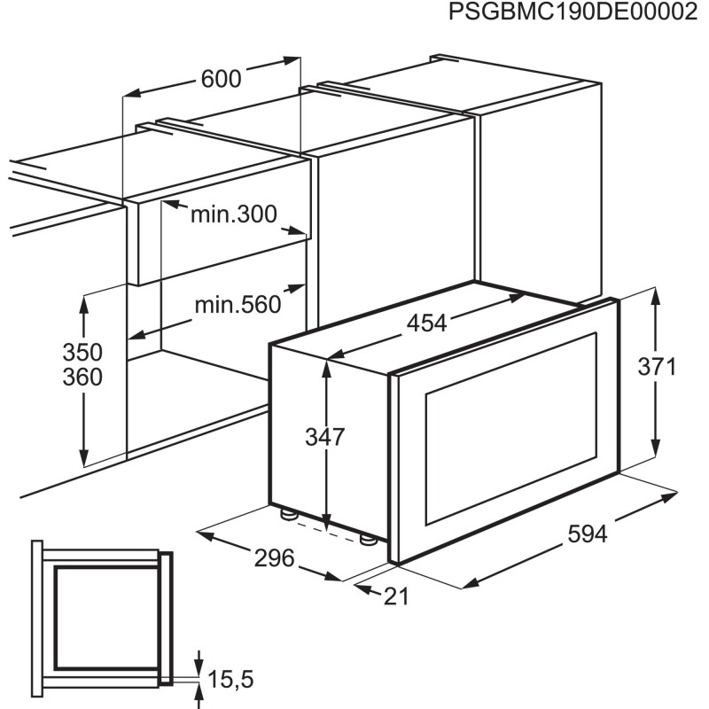 Electrolux KMFD172TEW 17 L 800 W Blanco