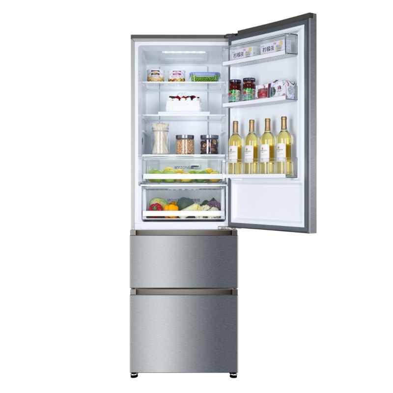 Haier A3FE835CGJE nevera y congelador Independiente 328 L D Plata