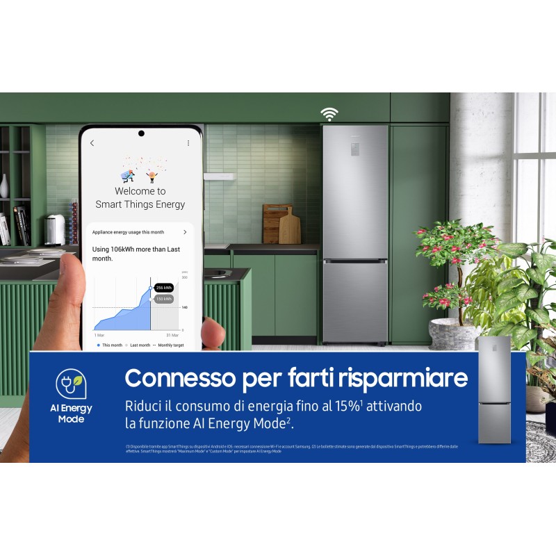 Combi  Samsung  RB38C776CS9EF, 2,03M, C, 385 L, In