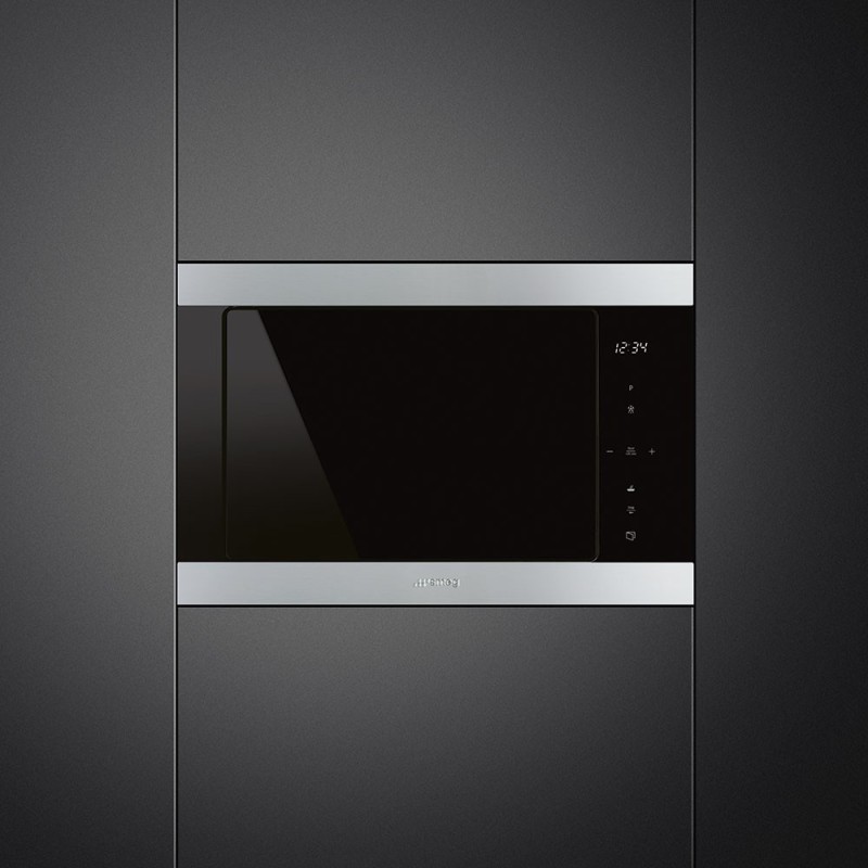 Microondas Smeg FMI325X, con grill, Esté
