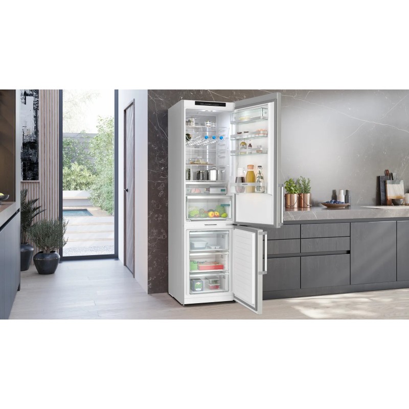 Siemens iQ500 KG39NAIAT nevera y congelador Independiente 363 L A Acero inoxidable