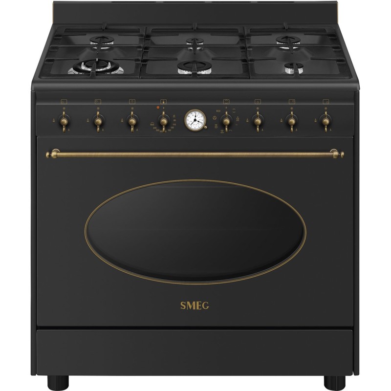 Cocina Smeg CO96GMA9,  Colonial antracit