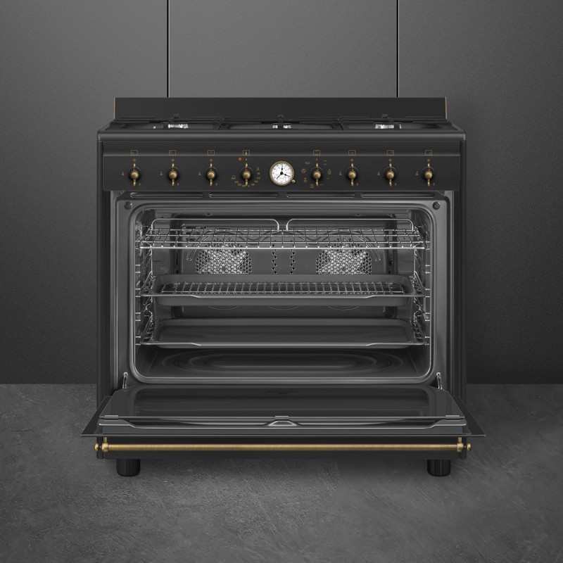 Cocina Smeg CO96GMA9,  Colonial antracit